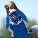 A Lincoln player pulls down during a practice drill at the school on Wednesday, August 14, 2013. Melanie Maxwell | AnnArbor.com